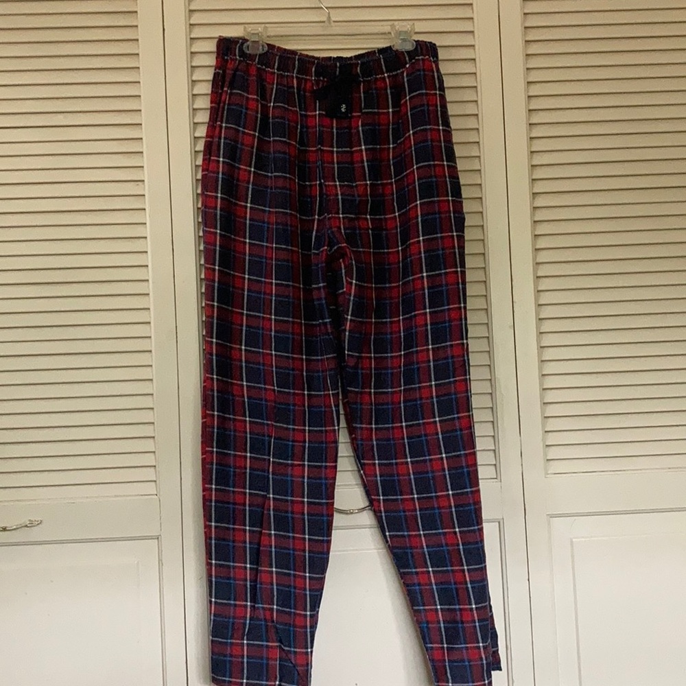 Men’s izod red plaid pajama bottoms